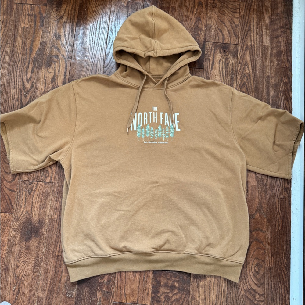 North Face Men’s Brown Half Sleeve Tree Hoodie | XL